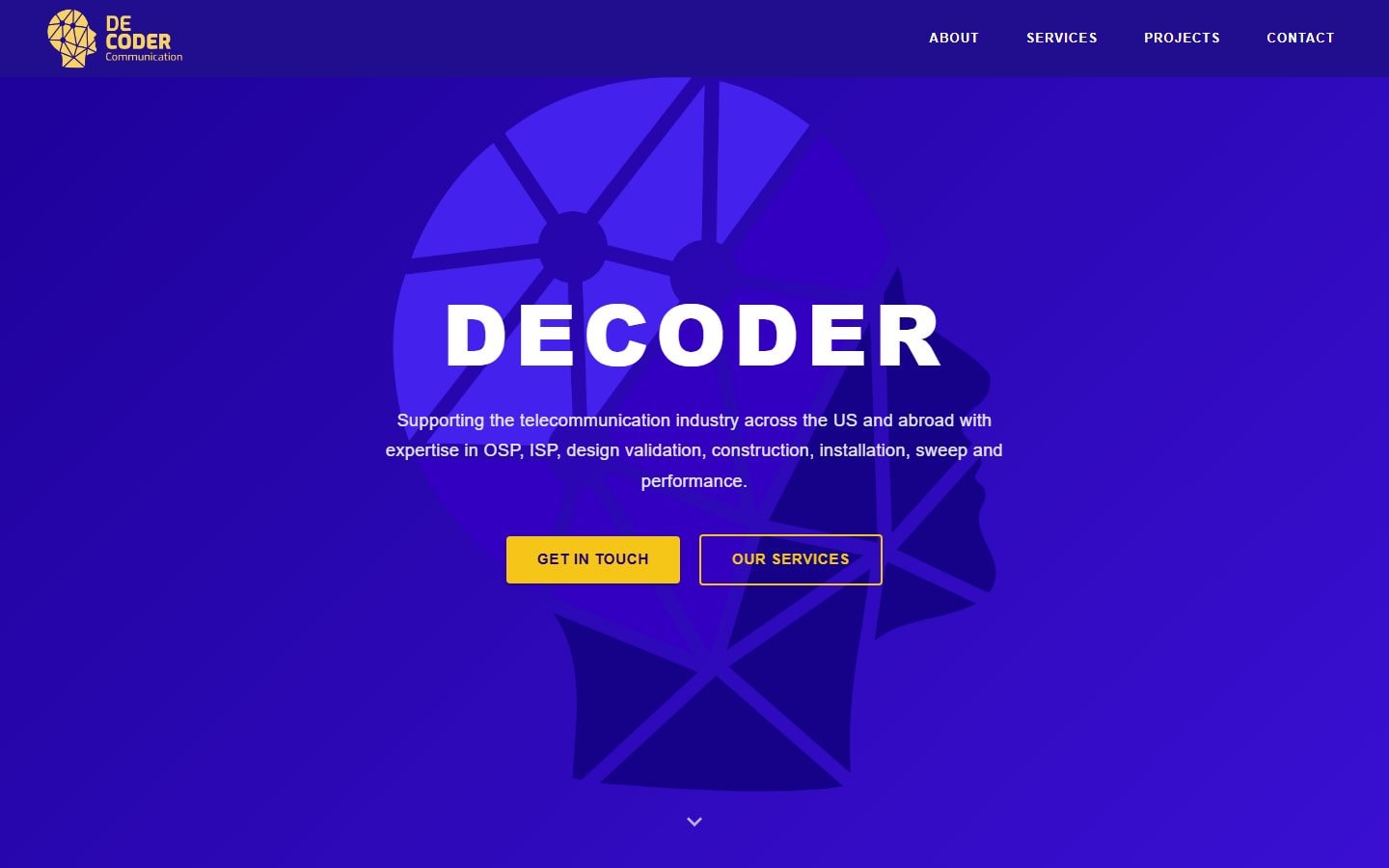 Captura del sitio de Decoder